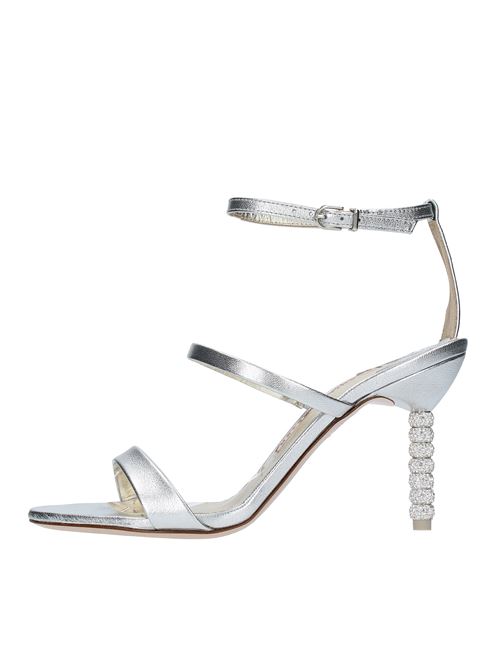 SOPHIA WEBSTER | ROSALIND CRYSTAL MID SANDALARGENTO